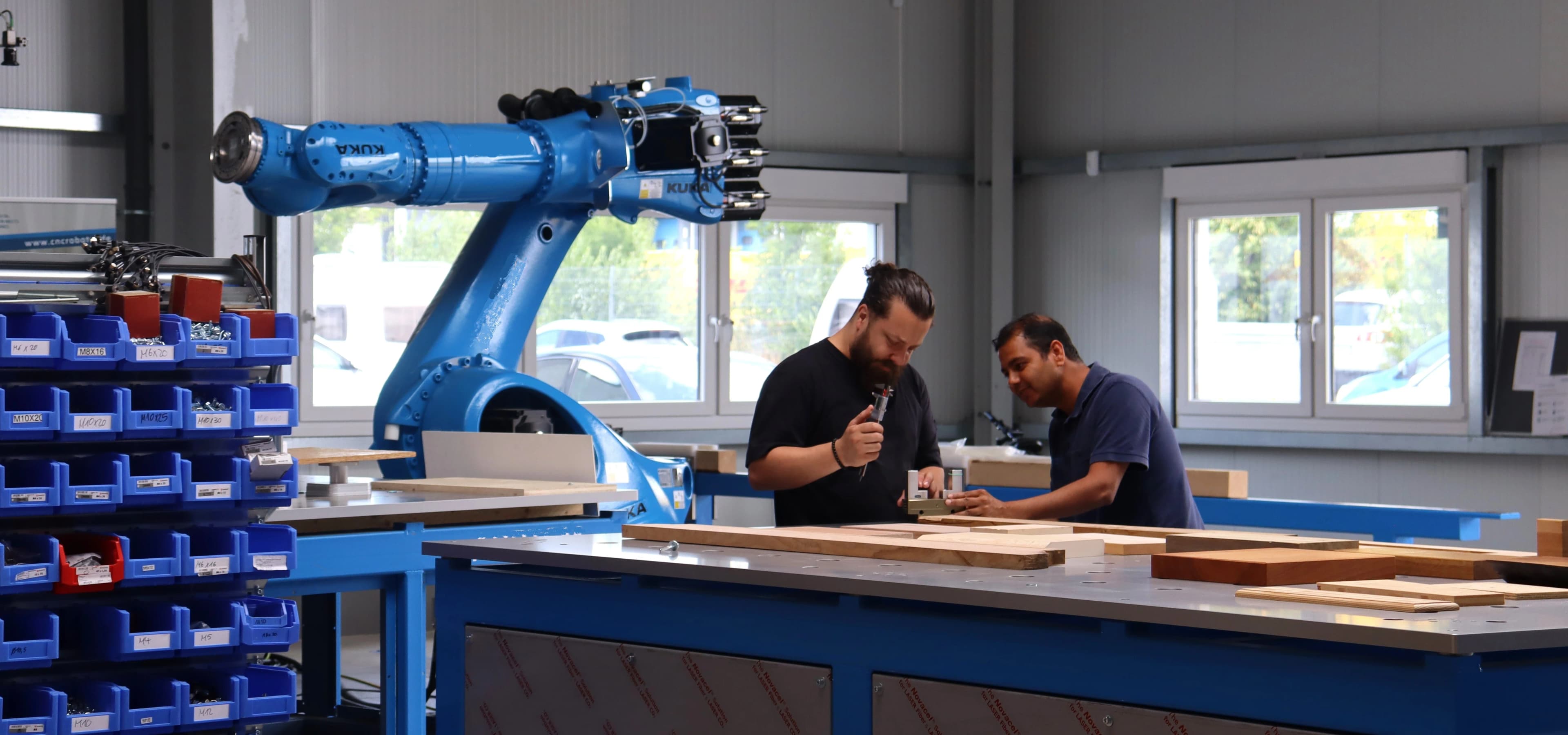 Robocrafter 3D factory visualization interface